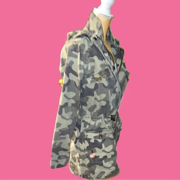 Blue Rain camouflage drawstring waist jacket with hoodie - Picture 9 of 15